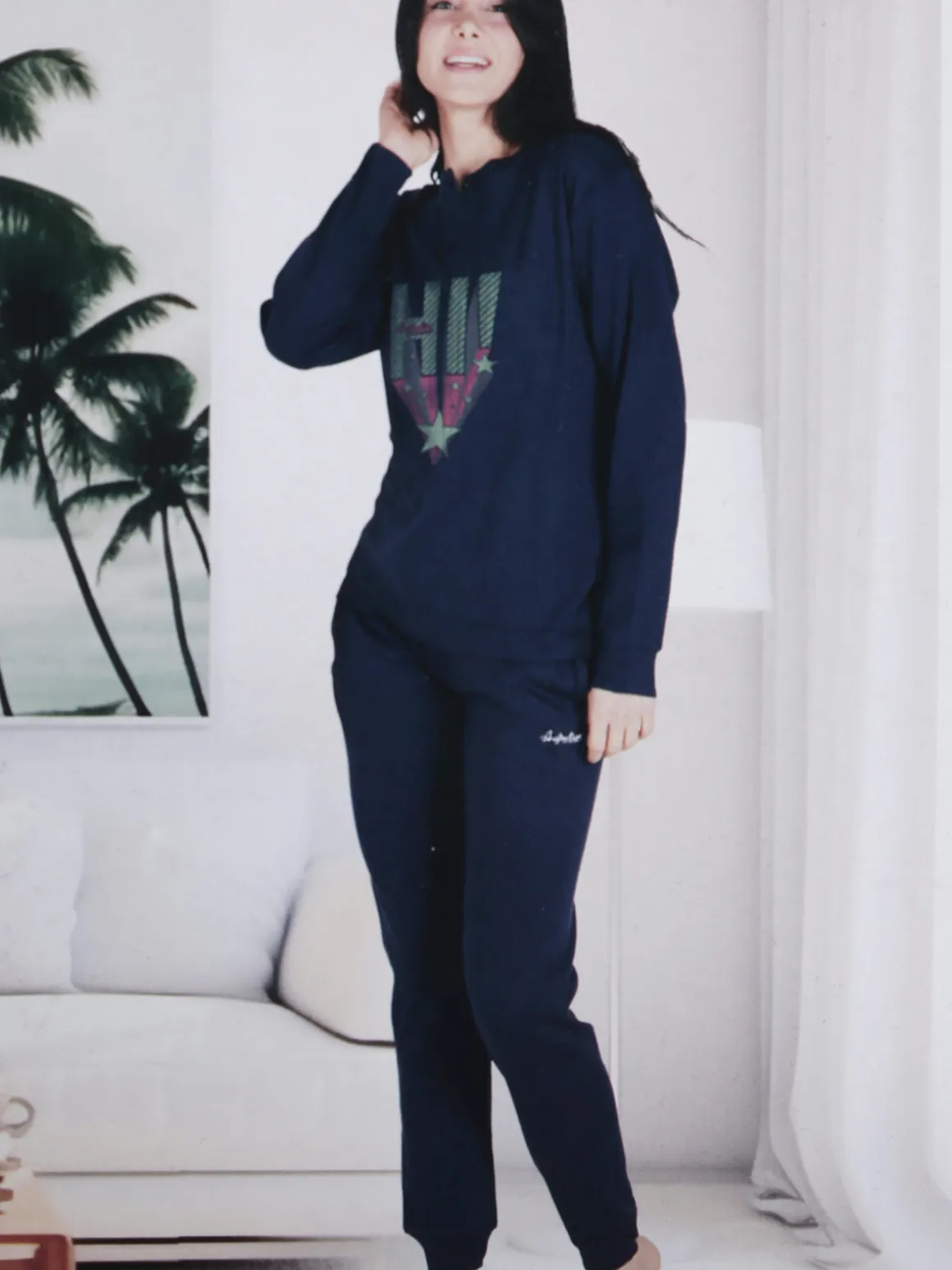 Australian Pigiama lungo da donna con stampa