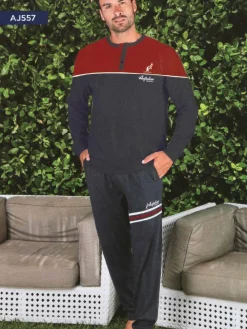 Australian Pigiama lungo da uomo bicolor