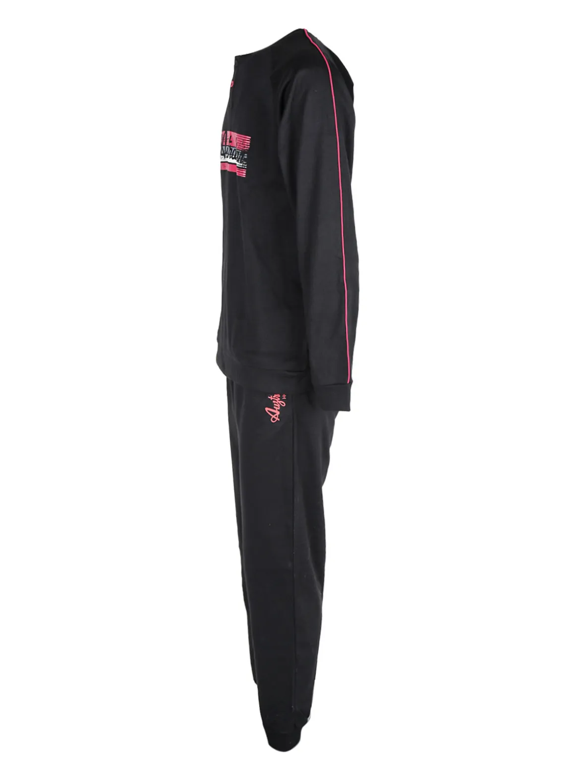 Australian Pigiama lungo da uomo in cotone interlock