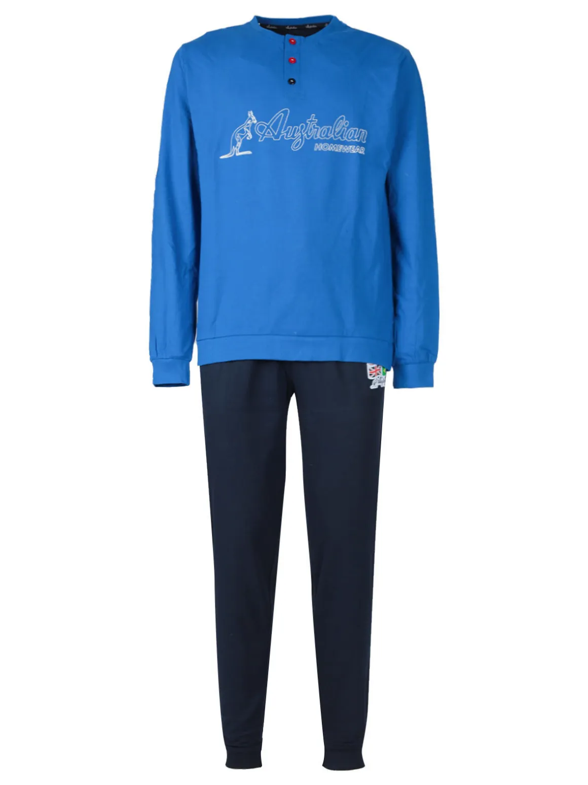 Australian Pigiama lungo uomo con scritta