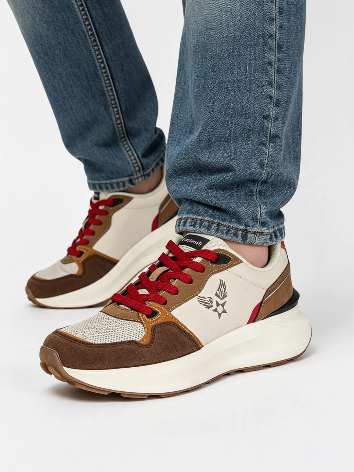 Avirex Sneakers casual da uomo stringate - marrone