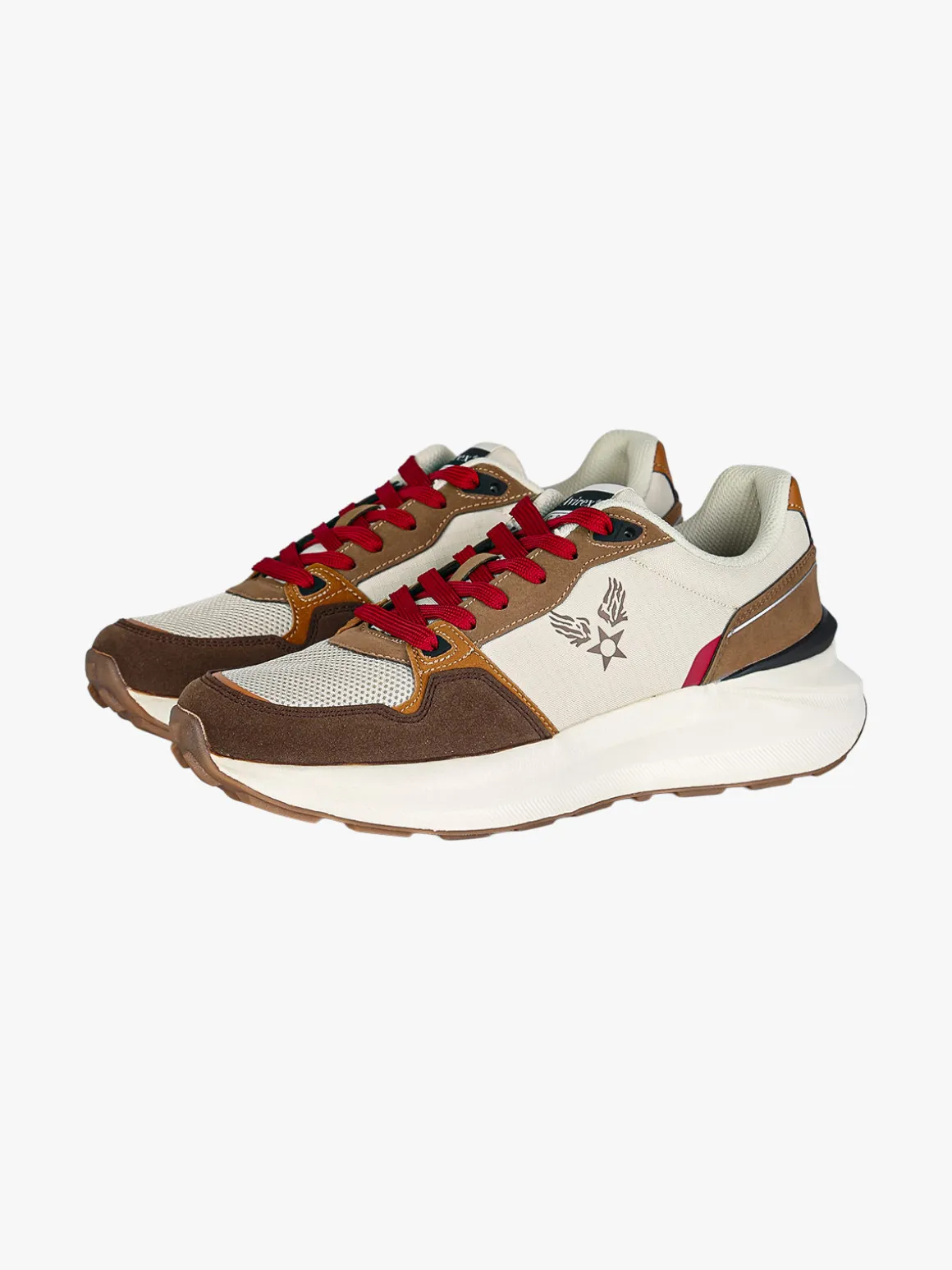 Avirex Sneakers casual da uomo stringate - marrone