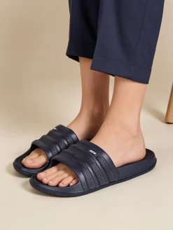 Axa Shoes Ciabatte da donna in gomma con fascia larga - blu scuro
