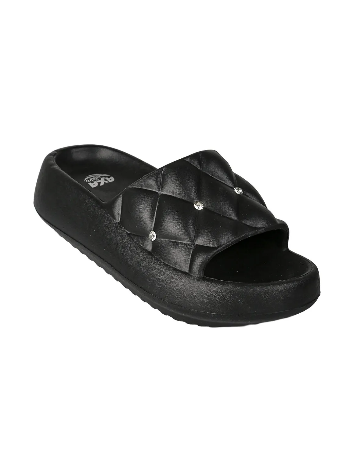 Axa Shoes Ciabatte donna con strass e suola alta