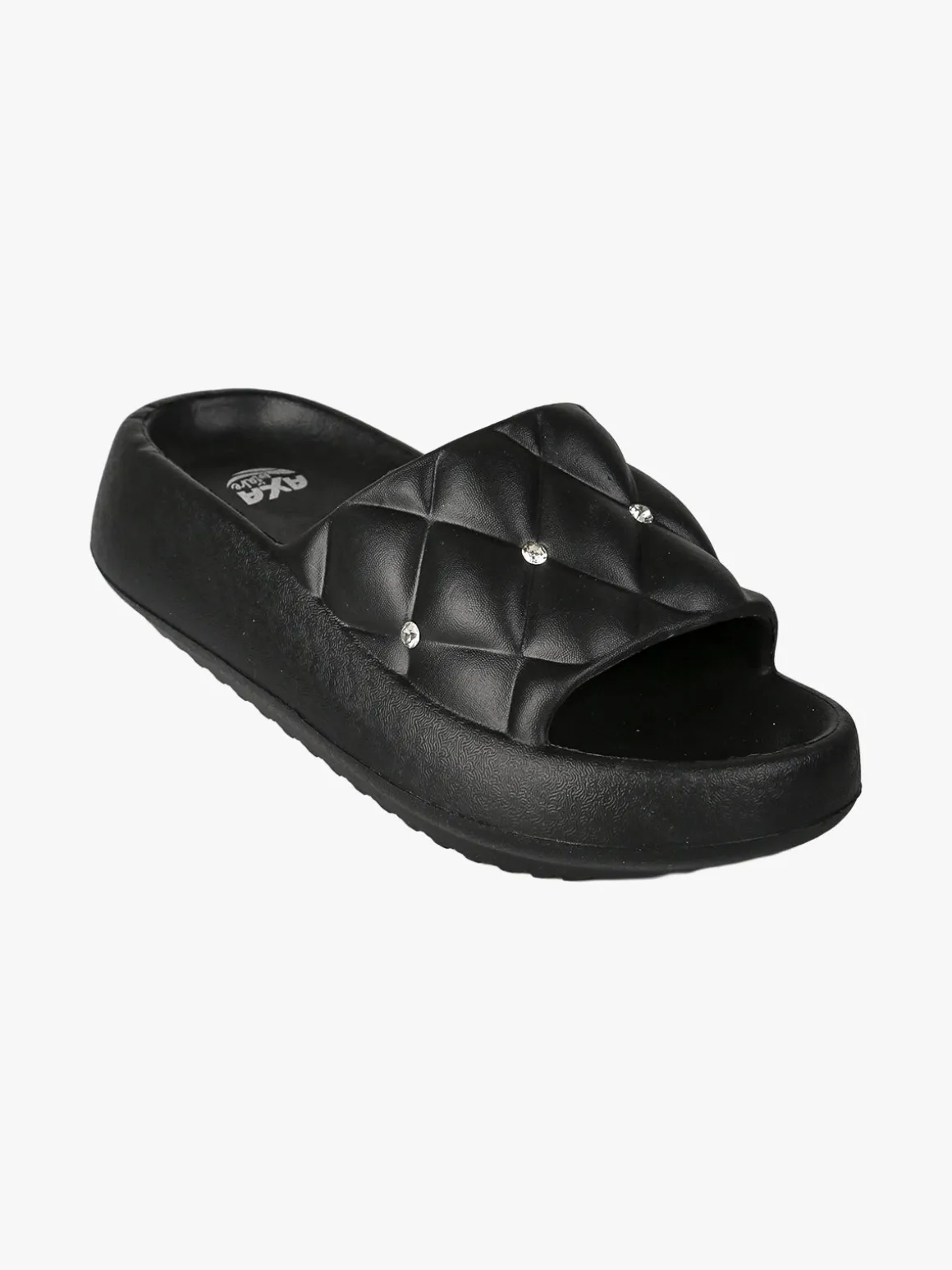 Axa Shoes Ciabatte donna con strass e suola alta