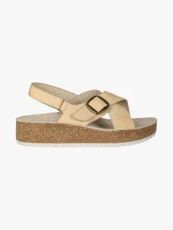 Axa Shoes Sandali donna con fibbia e cinturino a strappo - beige