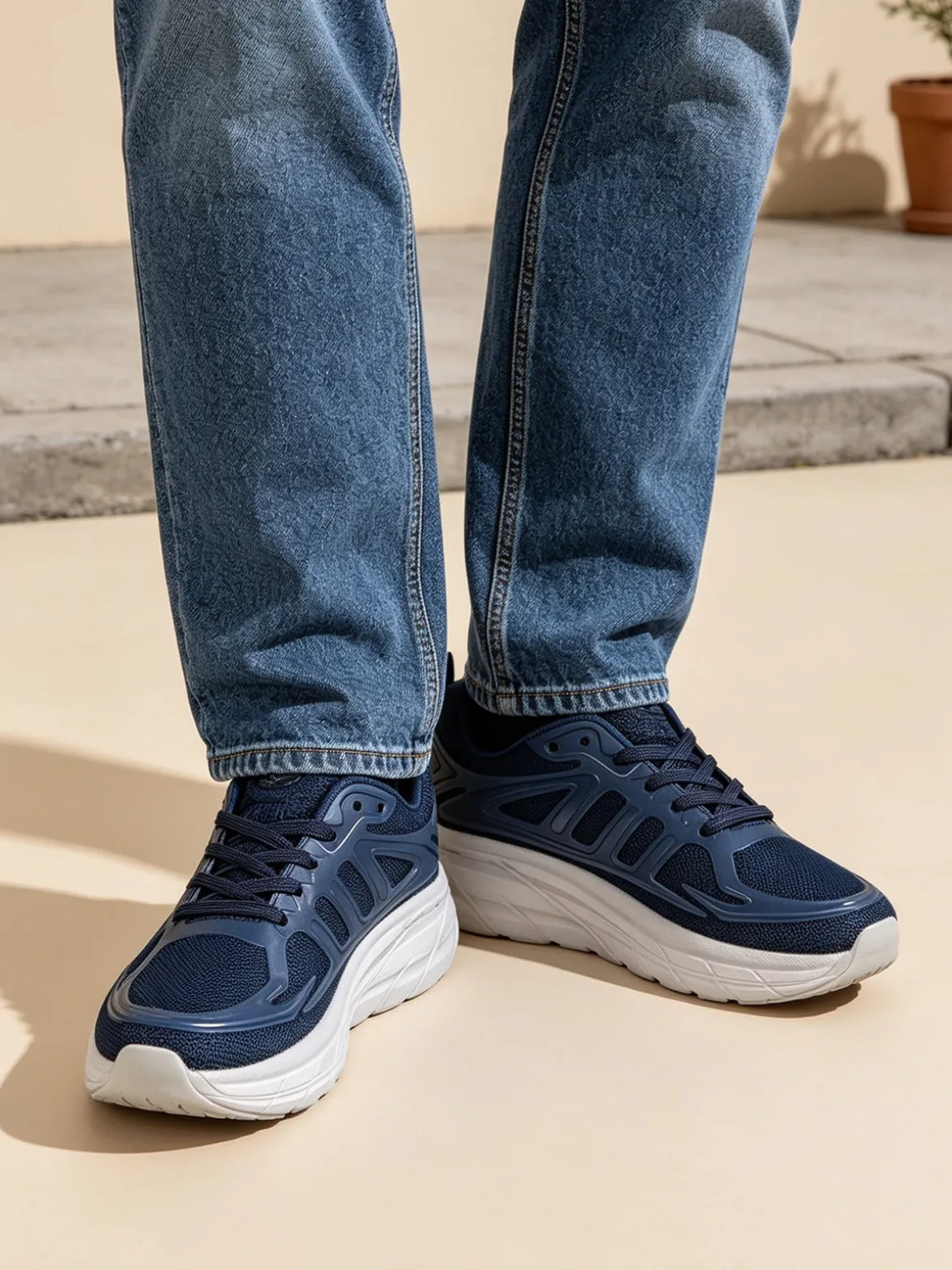 Axa Shoes Sneakers sportive da uomo ultra leggere - blu scuro