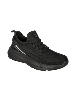 Axa Shoes Sneakers sportive da uomo in maglia - nero