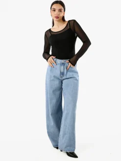 Ayaaa Jeans donna a gamba larga - jeans