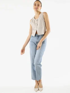 Ayaaa Jeans donna mom fit a vita alta - jeans
