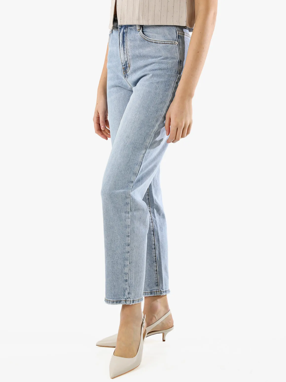Ayaaa Jeans donna mom fit a vita alta - jeans