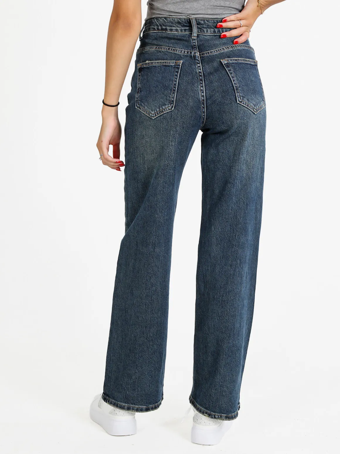 Ayaaa Jeans donna straight leg a vita alta - jeans