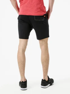 Baci & Abbracci Bermuda da uomo in cotone con coulisse - nero
