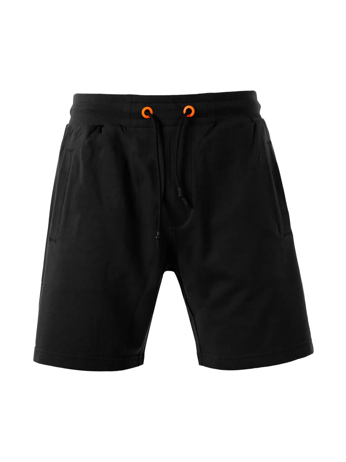 Baci & Abbracci Bermuda da uomo in cotone con coulisse - nero