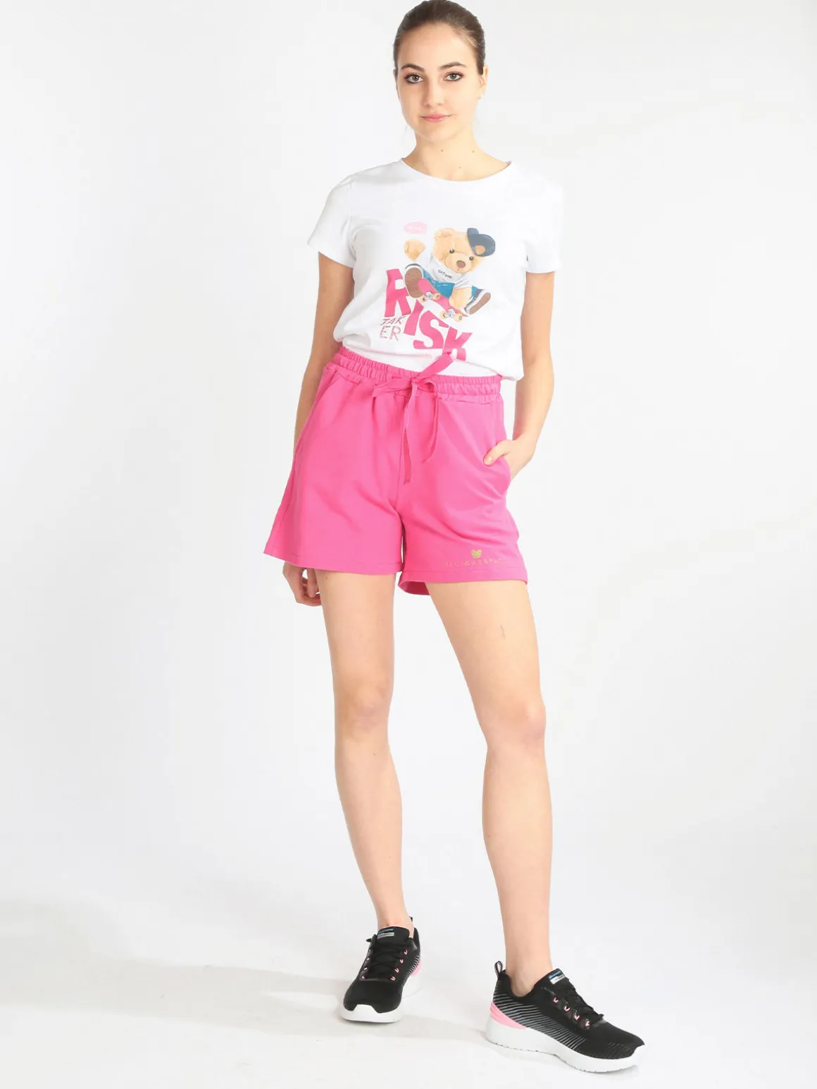 Baci & Abbracci Bermuda donna in felpa