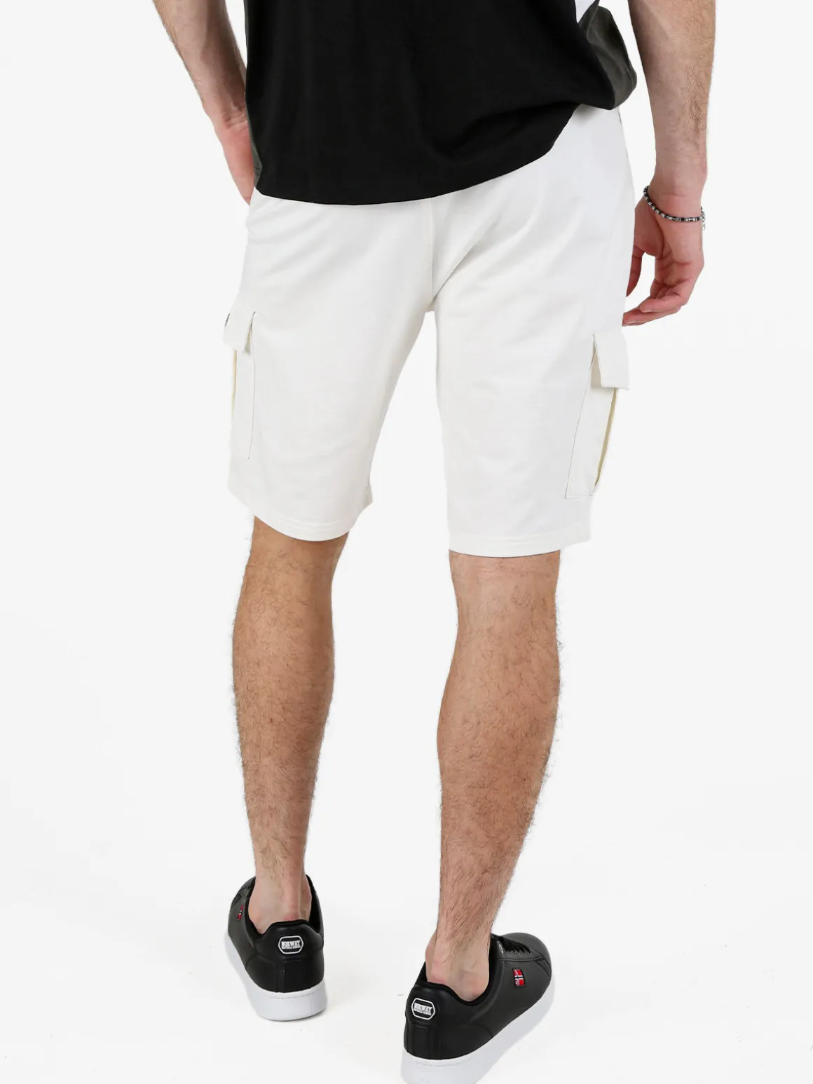 Baci & Abbracci Bermuda uomo in felpa con tasconi