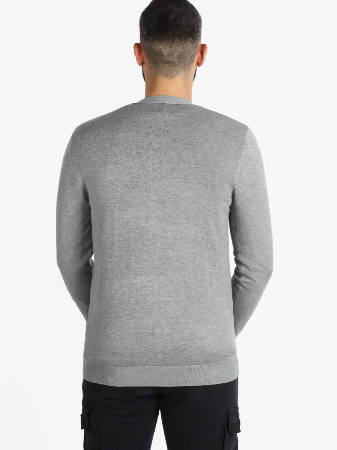 Baci & Abbracci Cardigan uomo in maglia con bottoni