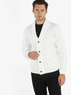 Baci & Abbracci Cardigan uomo in maglia a trecce