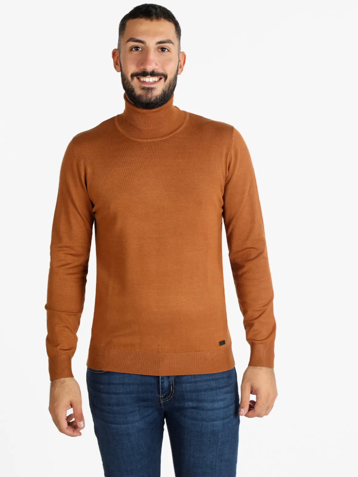 Baci & Abbracci Dolcevita in maglia da uomo