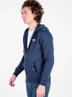 Baci & Abbracci Felpa pesante da uomo con cappuccio e zip