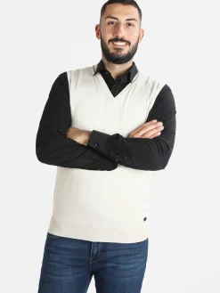 Baci & Abbracci Gilet uomo smanicato in maglia