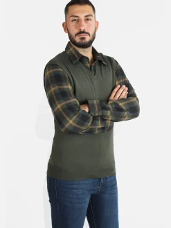 Baci & Abbracci Gilet uomo smanicato in maglia