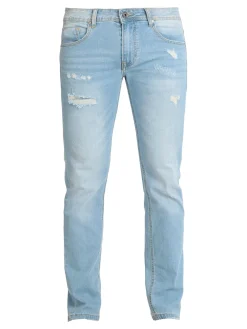 Baci & Abbracci Jeans chiari da uomo con strappi