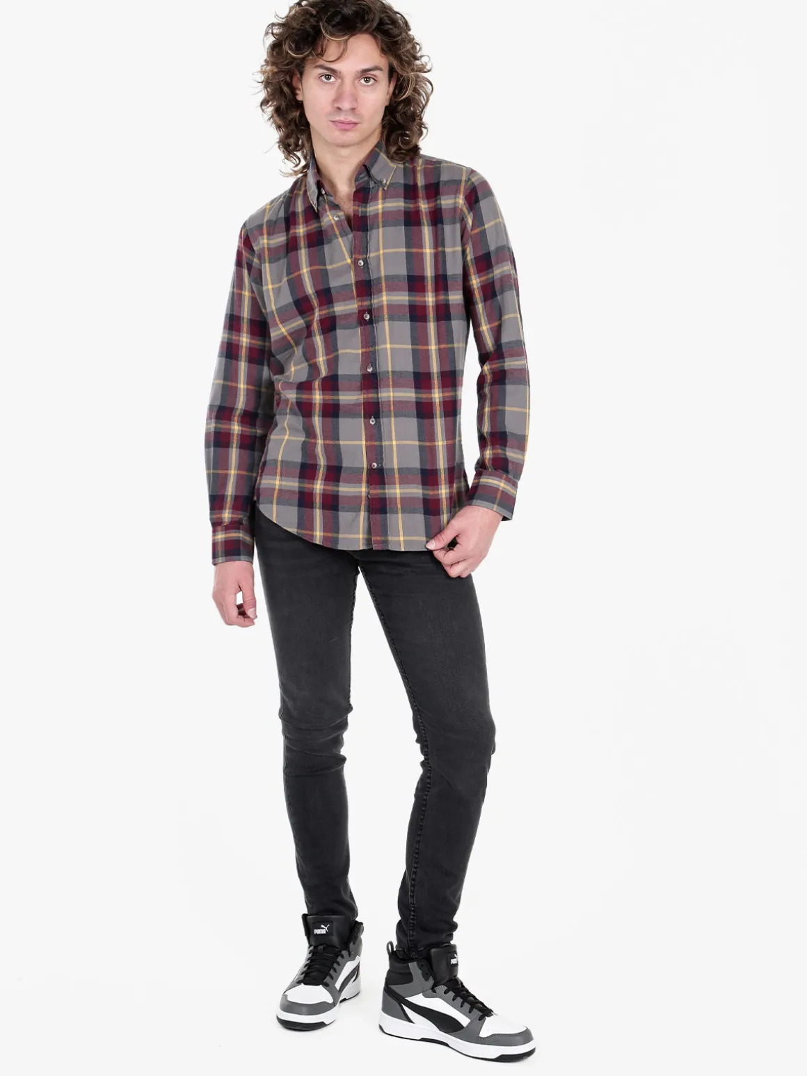 Baci & Abbracci Jeans da uomo nero slavato
