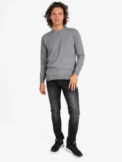 Baci & Abbracci Jeans da uomo slim fit a vita bassa- nero