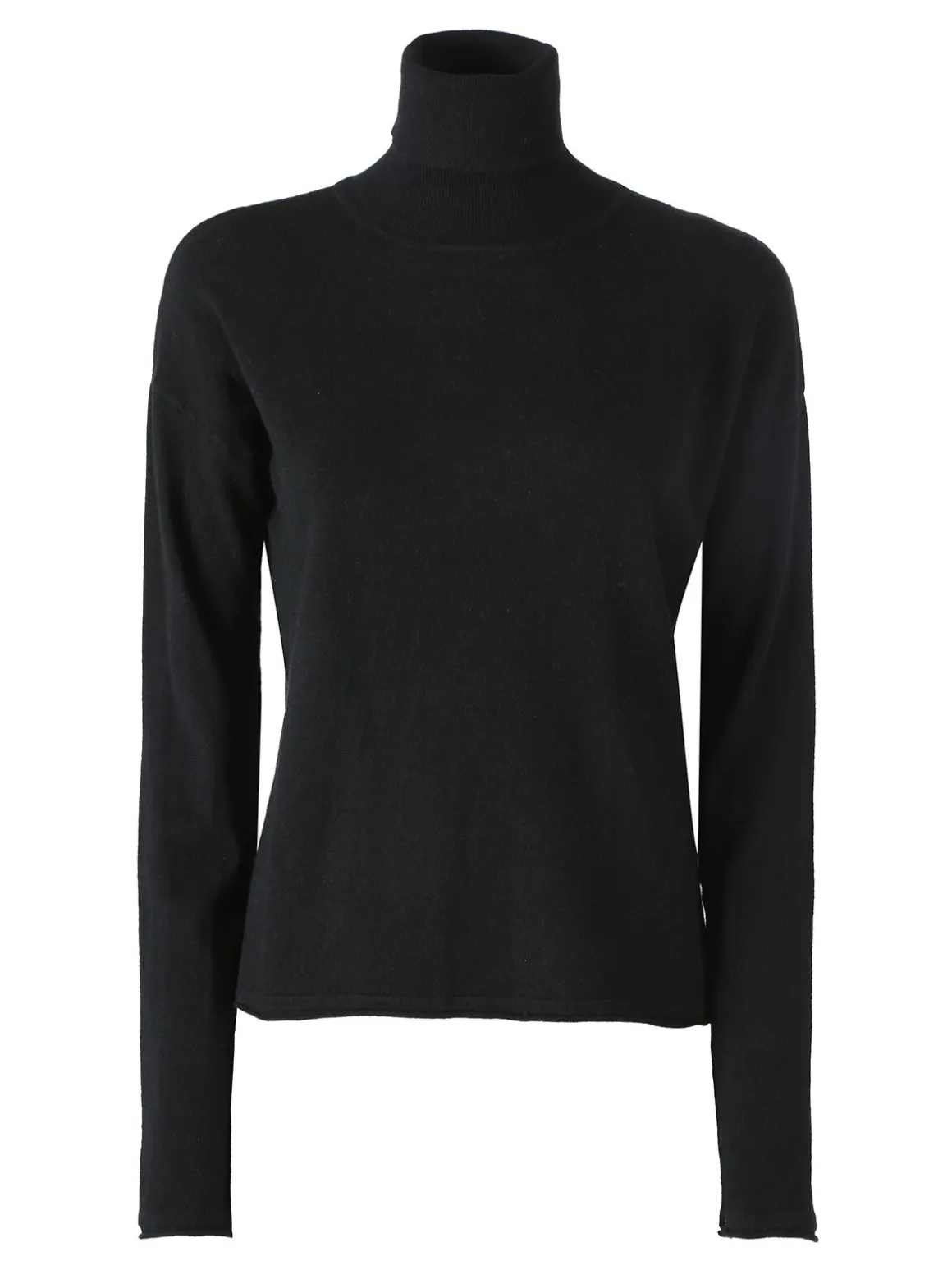 Baci & Abbracci Maglia dolcevita da donna tinta unita - nero