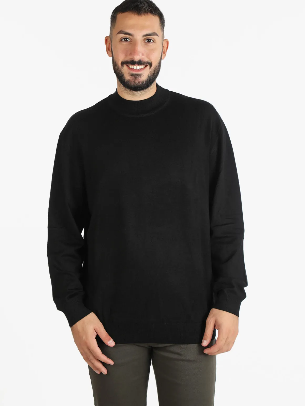 Baci & Abbracci Maglia lupetto da uomo taglie forti