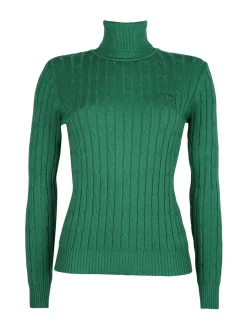 Baci & Abbracci Maglione dolcevita da donna a trecce