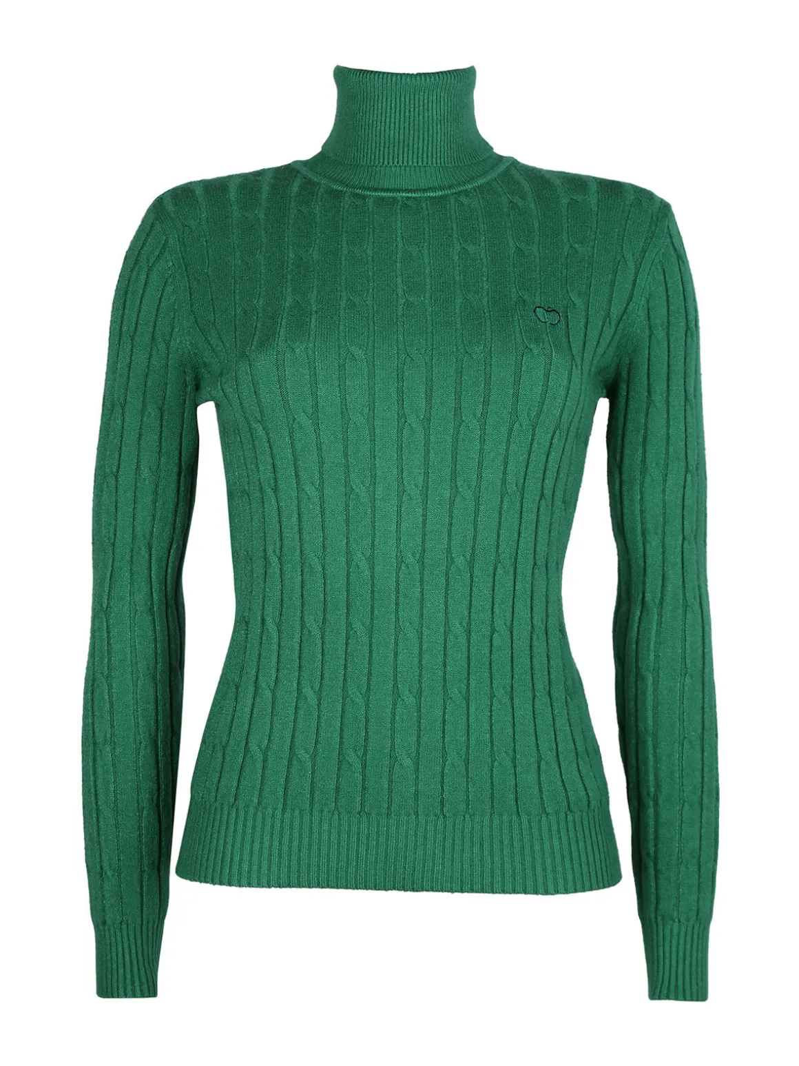 Baci & Abbracci Maglione dolcevita da donna a trecce