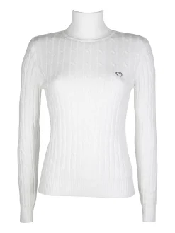 Baci & Abbracci Maglione dolcevita da donna a trecce