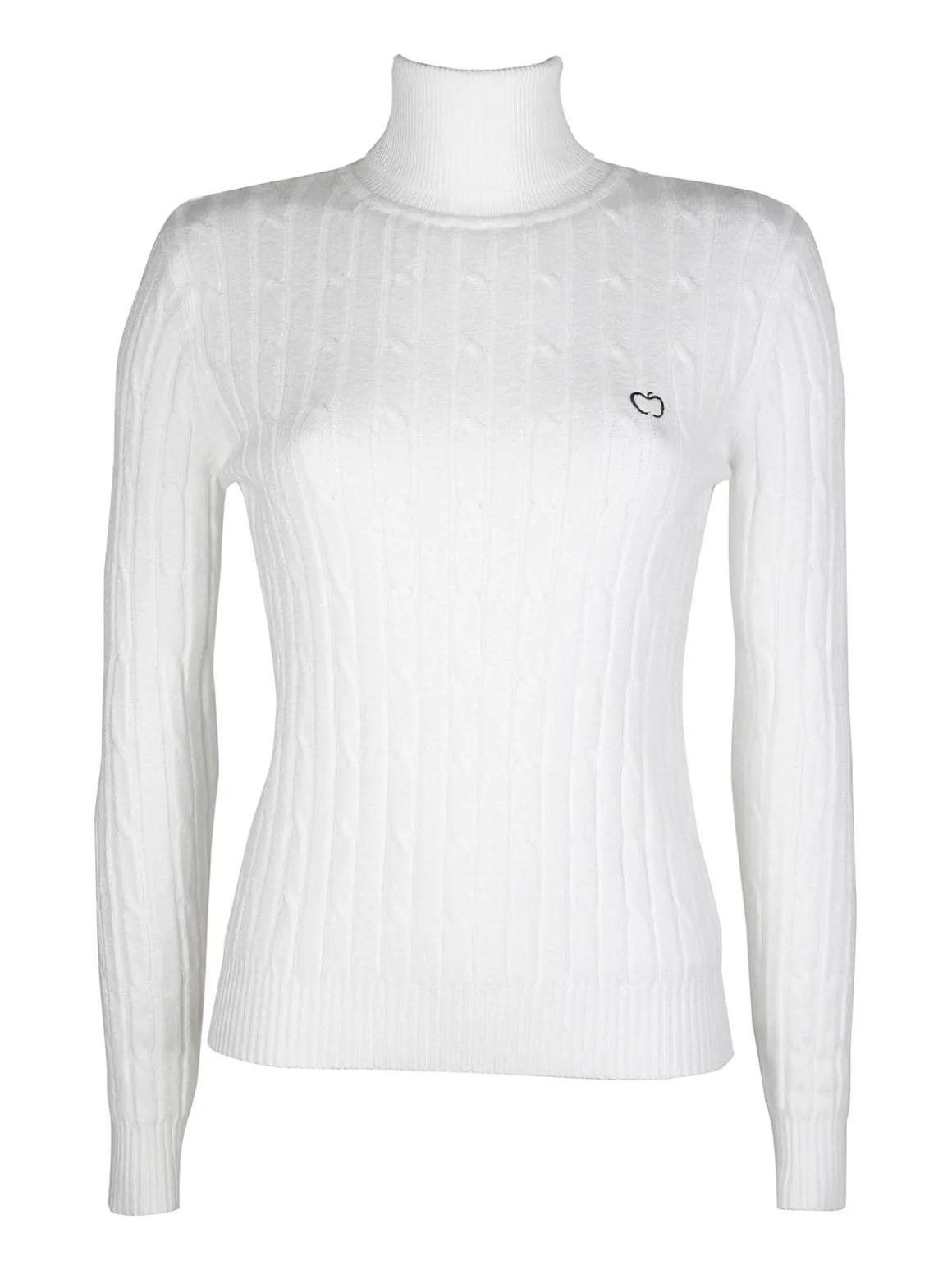 Baci & Abbracci Maglione dolcevita da donna a trecce
