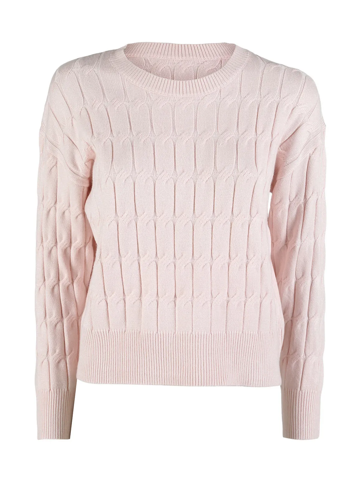 Baci & Abbracci Maglione donna a trecce - rosa