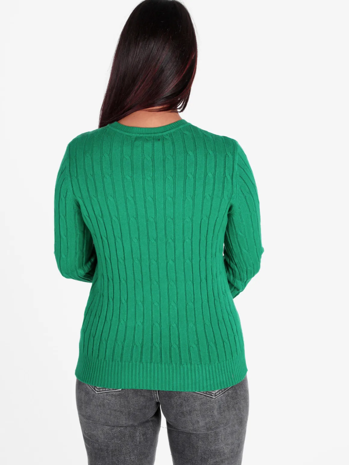 Baci & Abbracci Maglione girocollo a trecce da donna