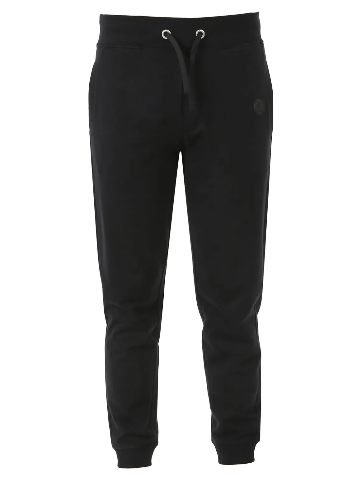 Baci & Abbracci Pantaloni tuta da uomo in cotone con coulisse e polsini - nero