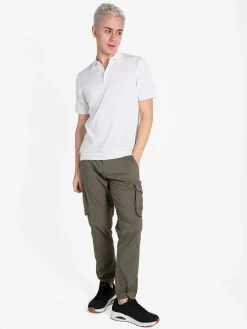 Baci & Abbracci Polo da uomo in maglia extra fine a maniche corte