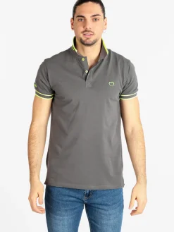 Baci & Abbracci Polo uomo manica corta con scritta