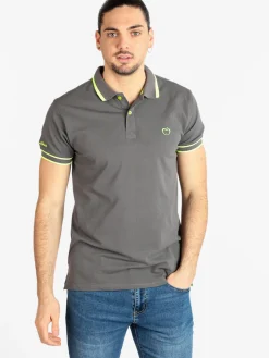 Baci & Abbracci Polo uomo manica corta con scritta