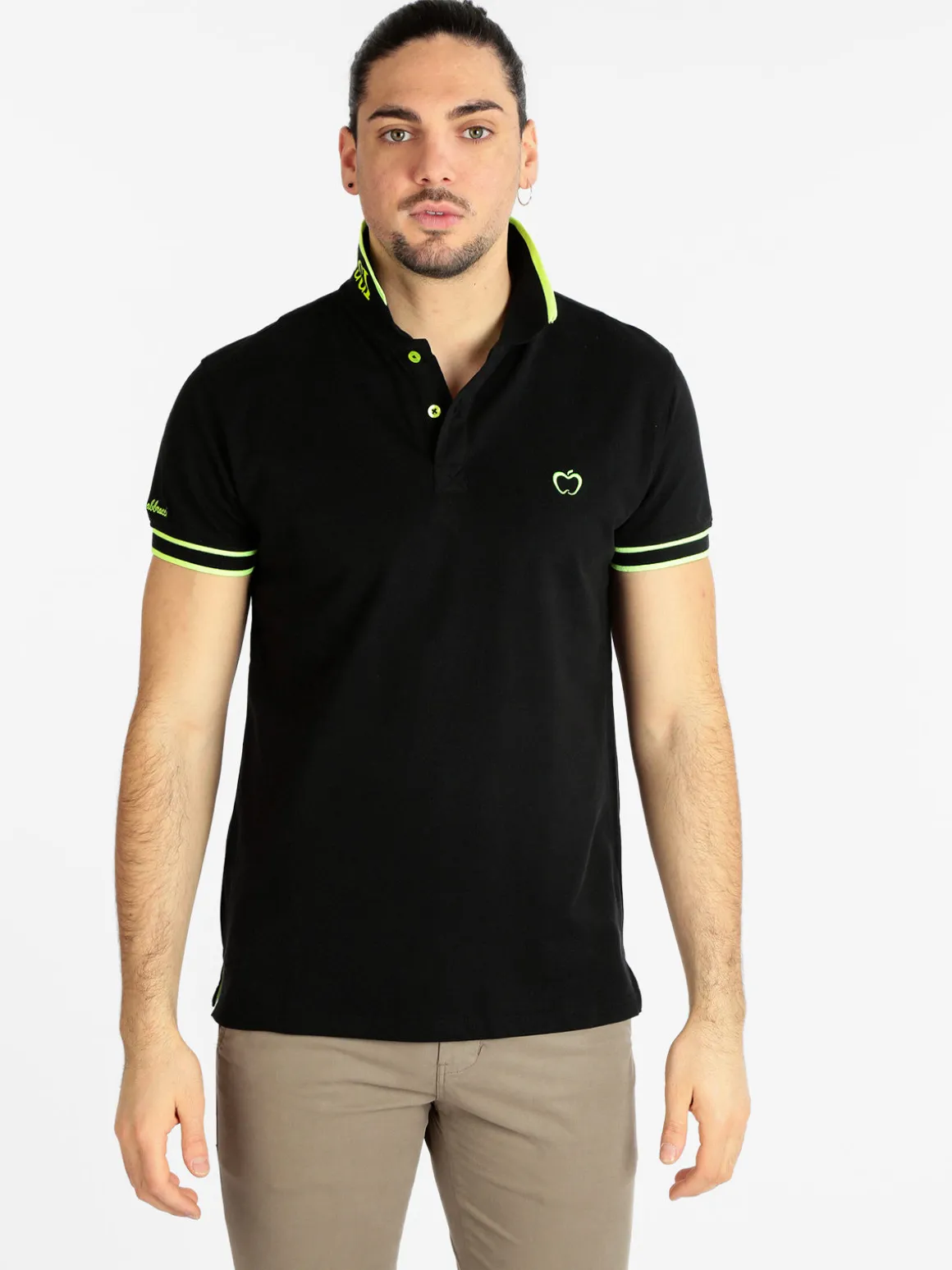 Baci & Abbracci Polo uomo manica corta con scritta
