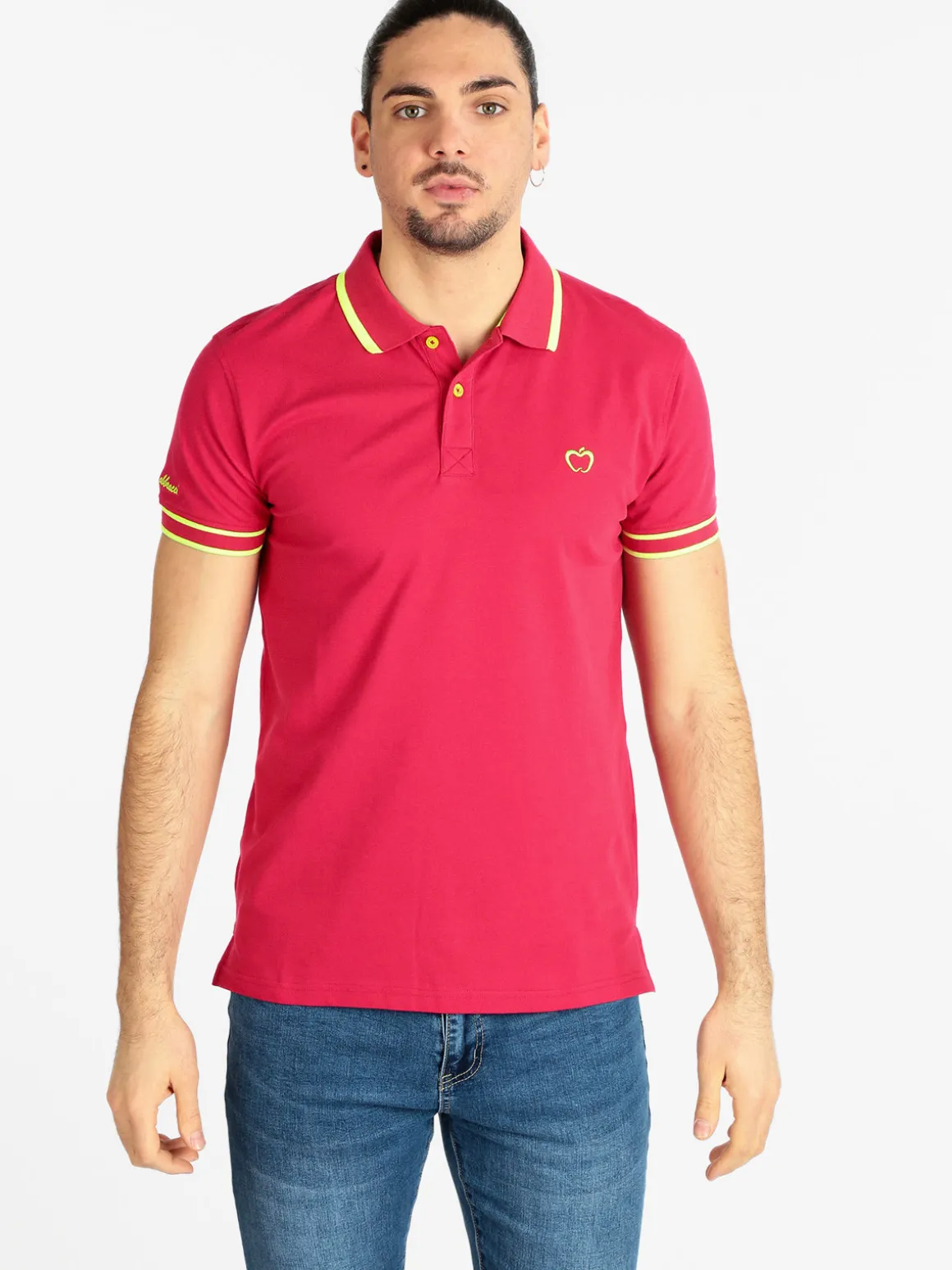 Baci & Abbracci Polo uomo manica corta con scritta