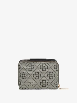 Baci & Abbracci Portafoglio donna mini con doppia chiusura - grigio