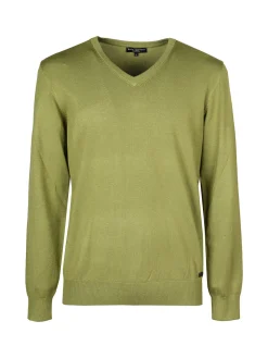 Baci & Abbracci Pullover da uomo in maglia con scollo a V