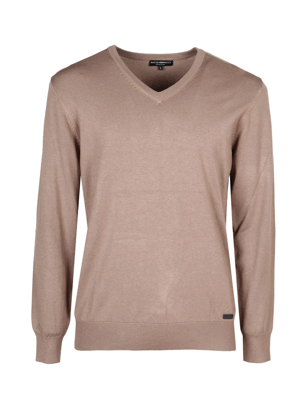 Baci & Abbracci Pullover da uomo in maglia con scollo a V