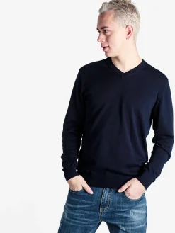Baci & Abbracci Pullover da uomo in maglia scollo V