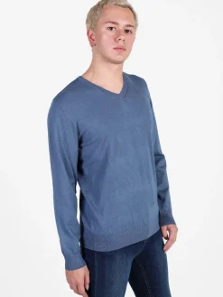 Baci & Abbracci Pullover da uomo in maglia con scollo a V