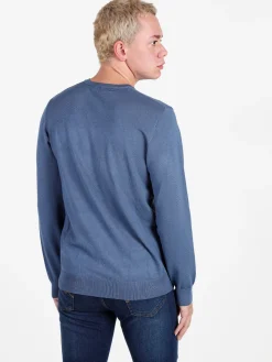 Baci & Abbracci Pullover da uomo in maglia con scollo a V