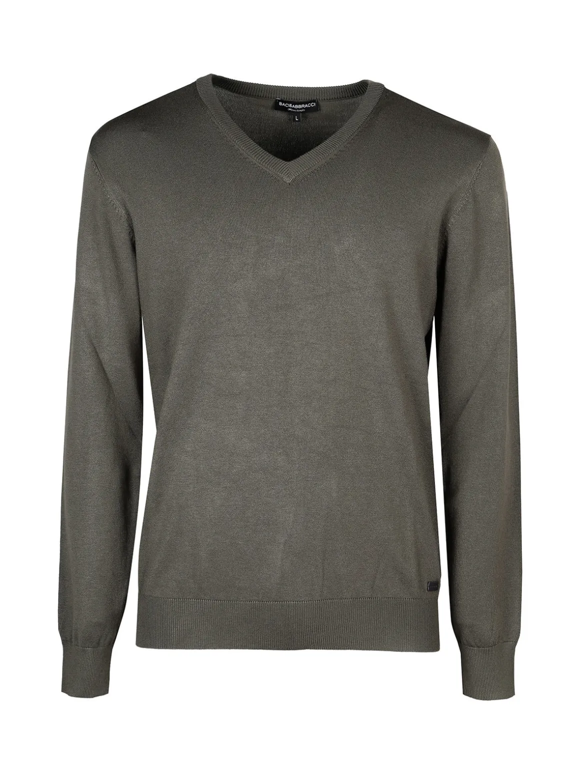Baci & Abbracci Pullover da uomo in maglia con scollo a V